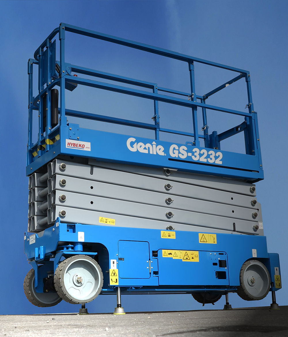 Sakselift batteri arb.h <12m platformbredde>90cm